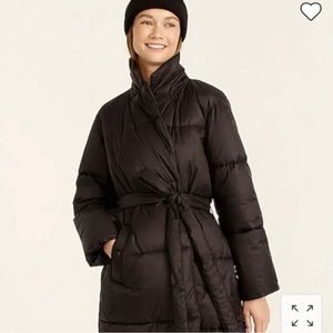 J Crew BD168 Puffer wrap coat w/ Primaloft, XS